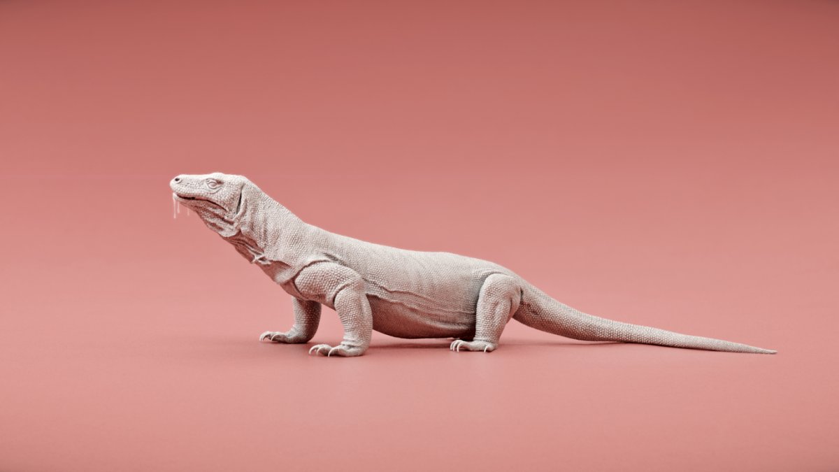 Ящерка из полимерной глины