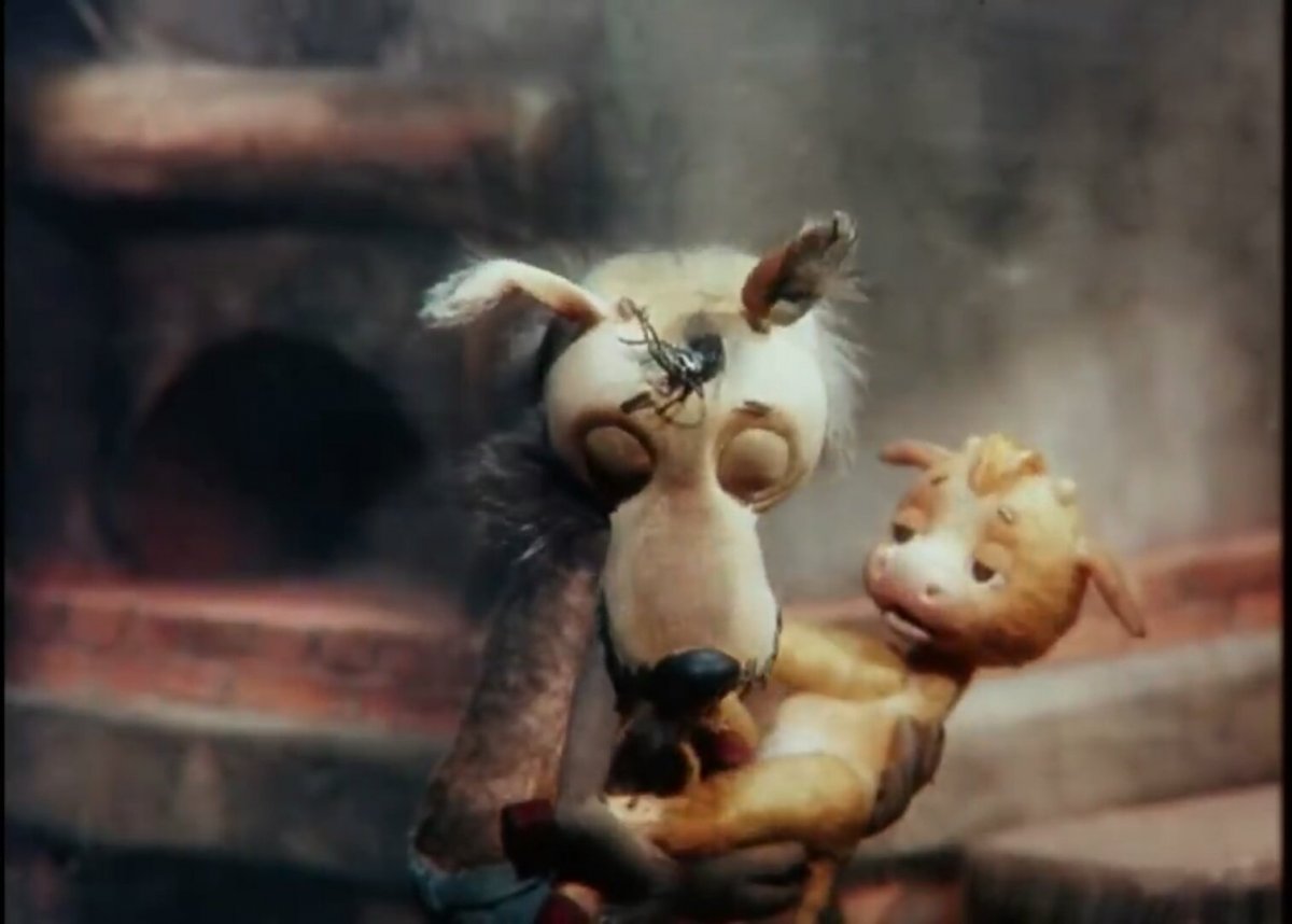 Волк и теленок мультфильм 1984