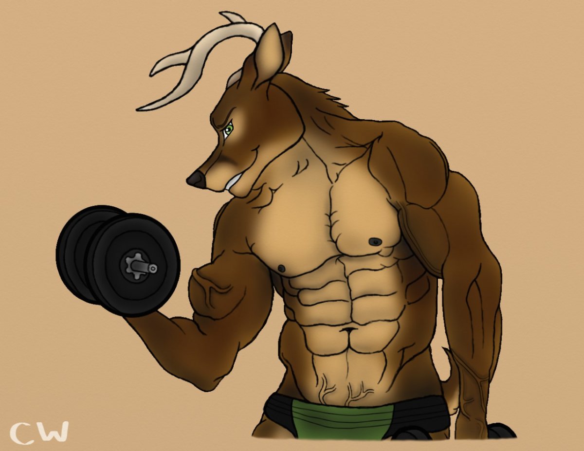 Олень качок