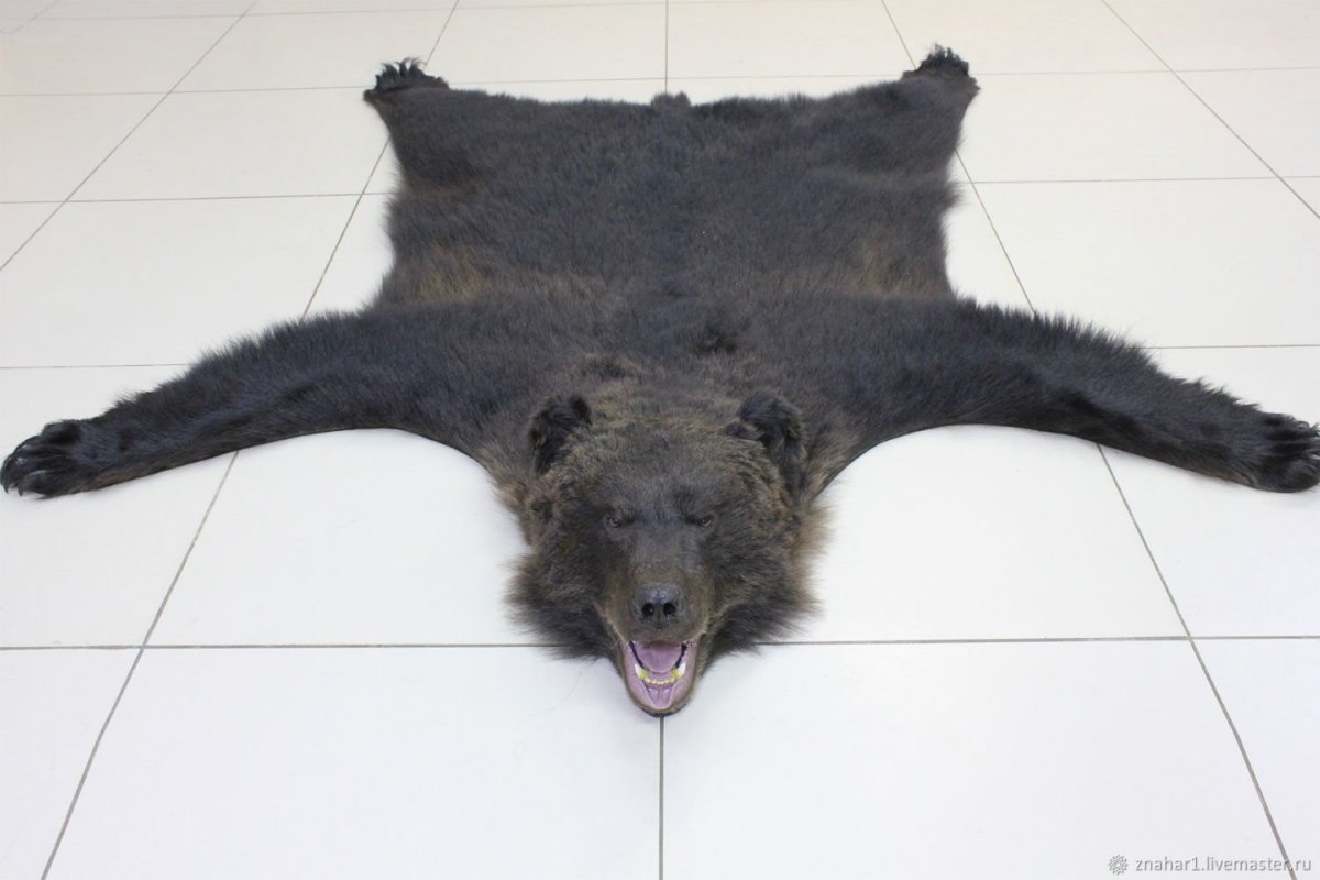 Ковер шкура из дублёнки