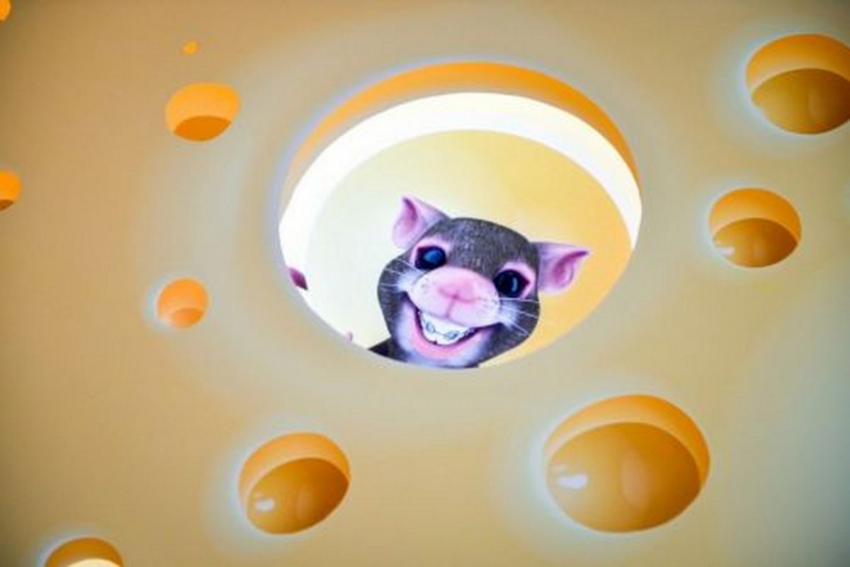 3д натяжной потолок в детскую