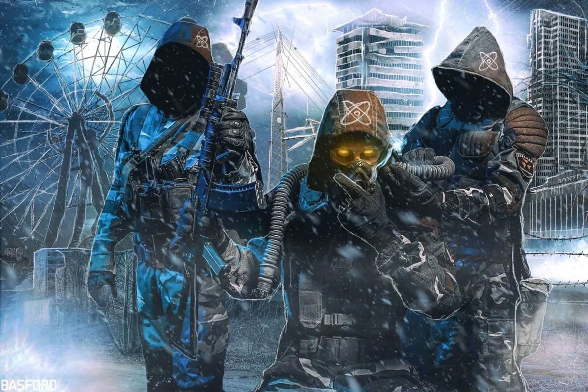 Сталкер 2 арт МОНОЛИТОВЕЦ