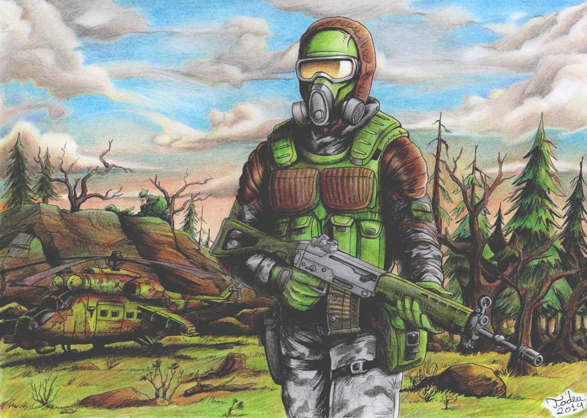 Монолит сталкер арт 4к