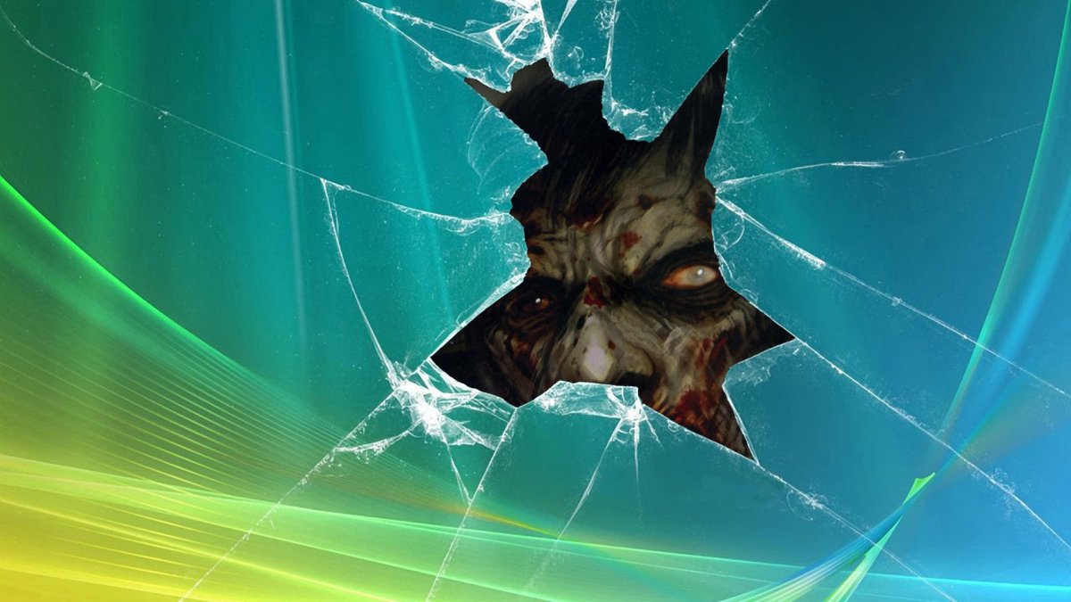 Разбитый монитор