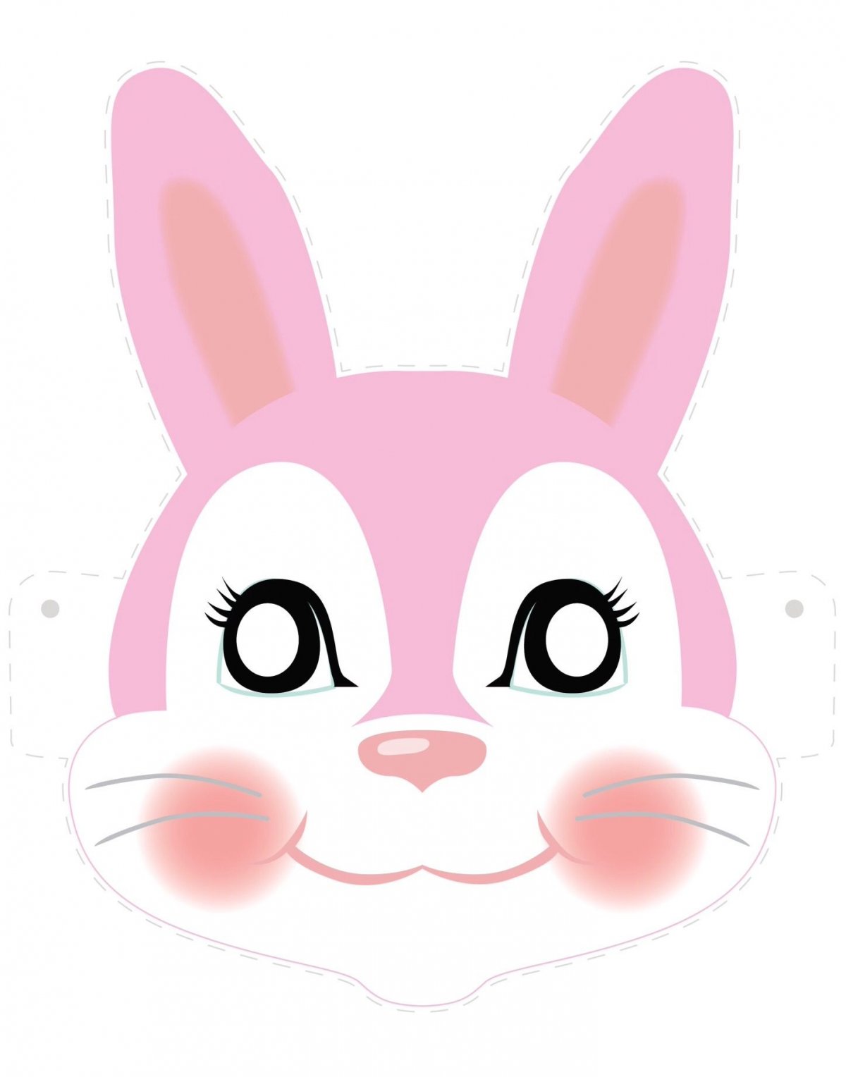 Мордочки зайчиков нарисованные