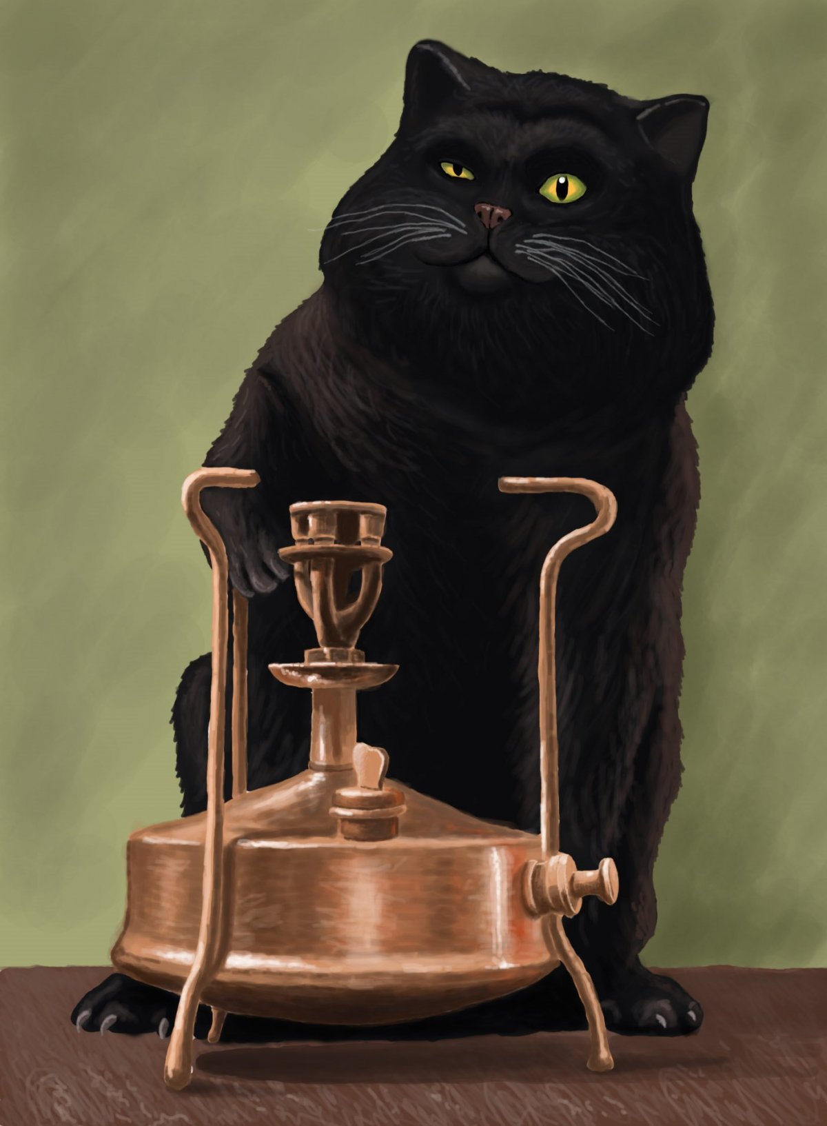 Кот Бегемот мастер и Маргарита иллюстрации