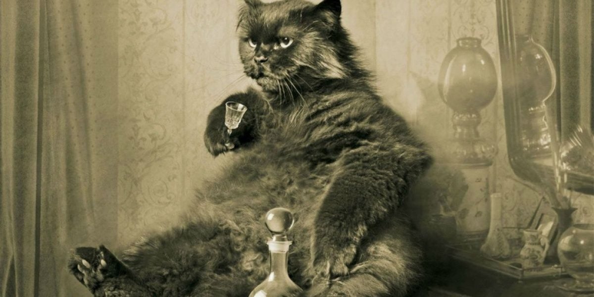 Тату кот Бегемот мастер и Маргарита