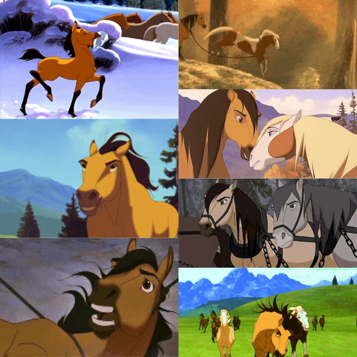 Мультфильм про лошадь спирит