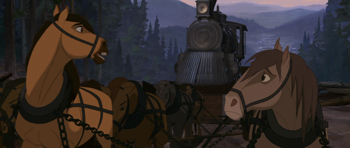 Мультфильм спирит душа прерий поезд