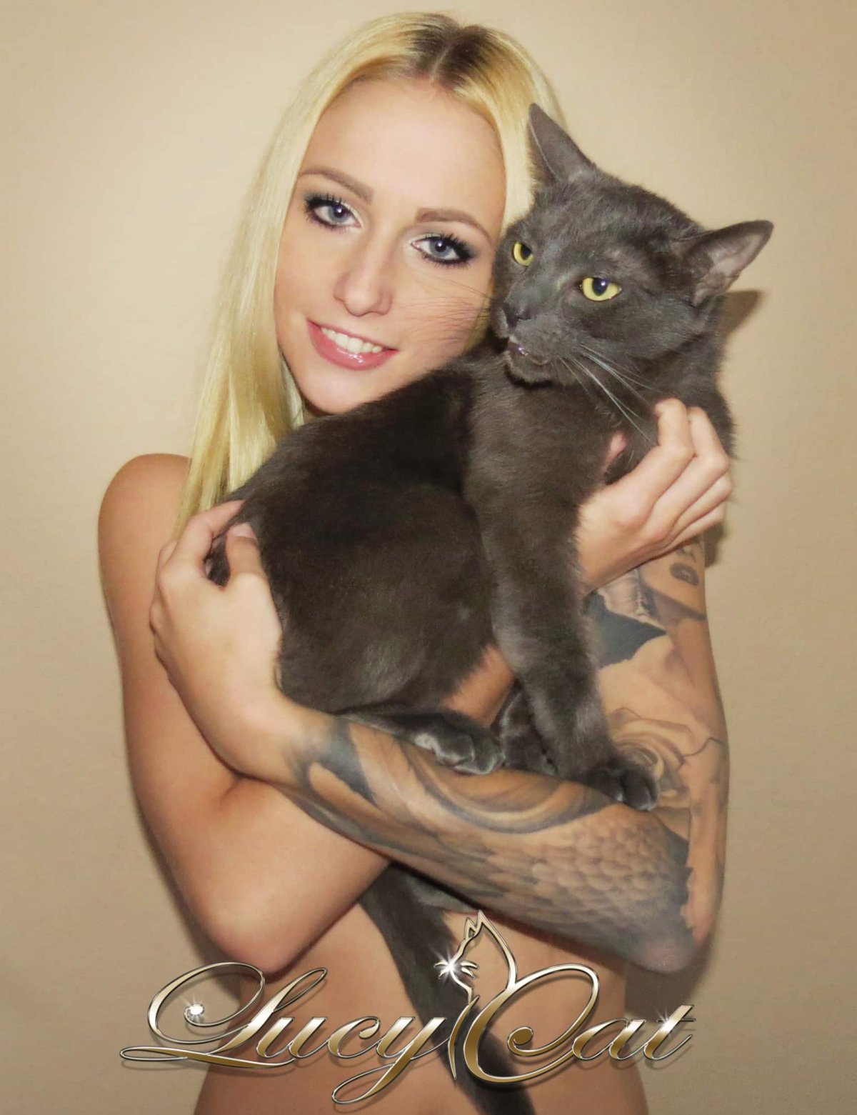 Lucy Cat без макияжа