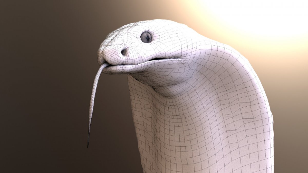 Чёрная мамба змея