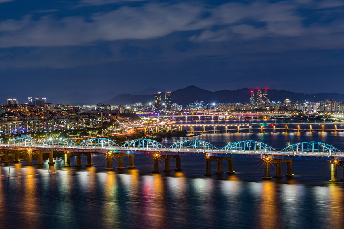 Ночной Сеул Южная Корея