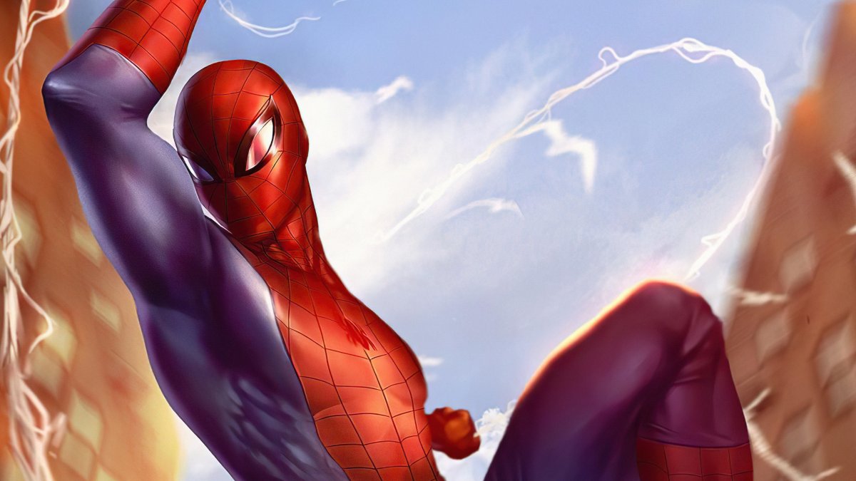 Обои в стиле человека паука