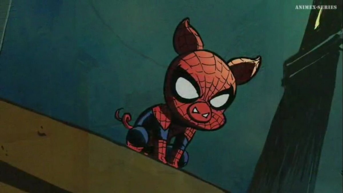 Человек-паук через вселенные Свин паук