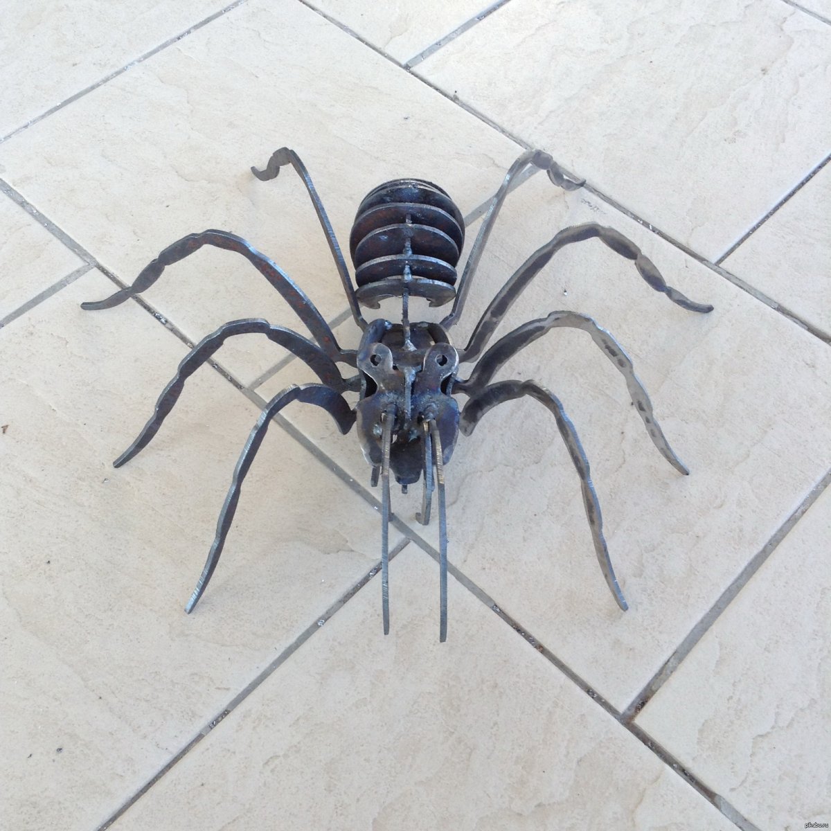 Паук светильник из металла