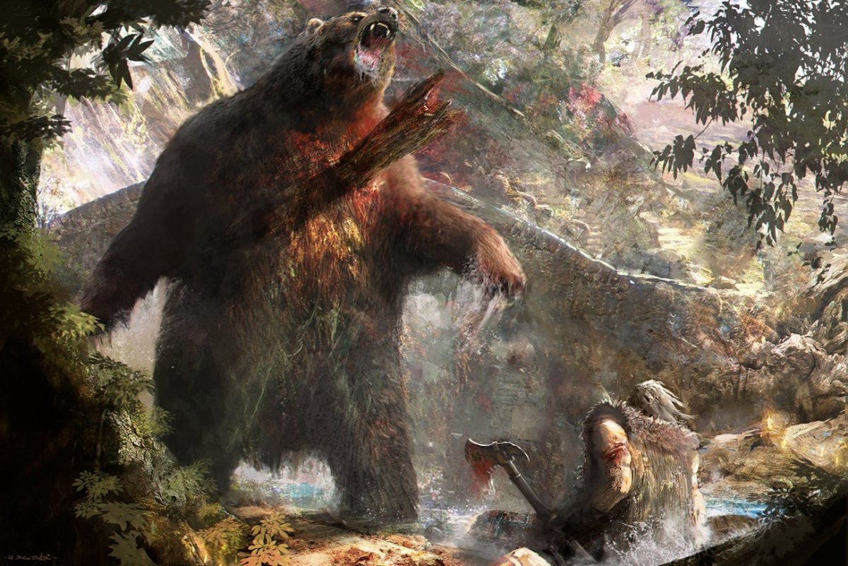 Огромный медведь