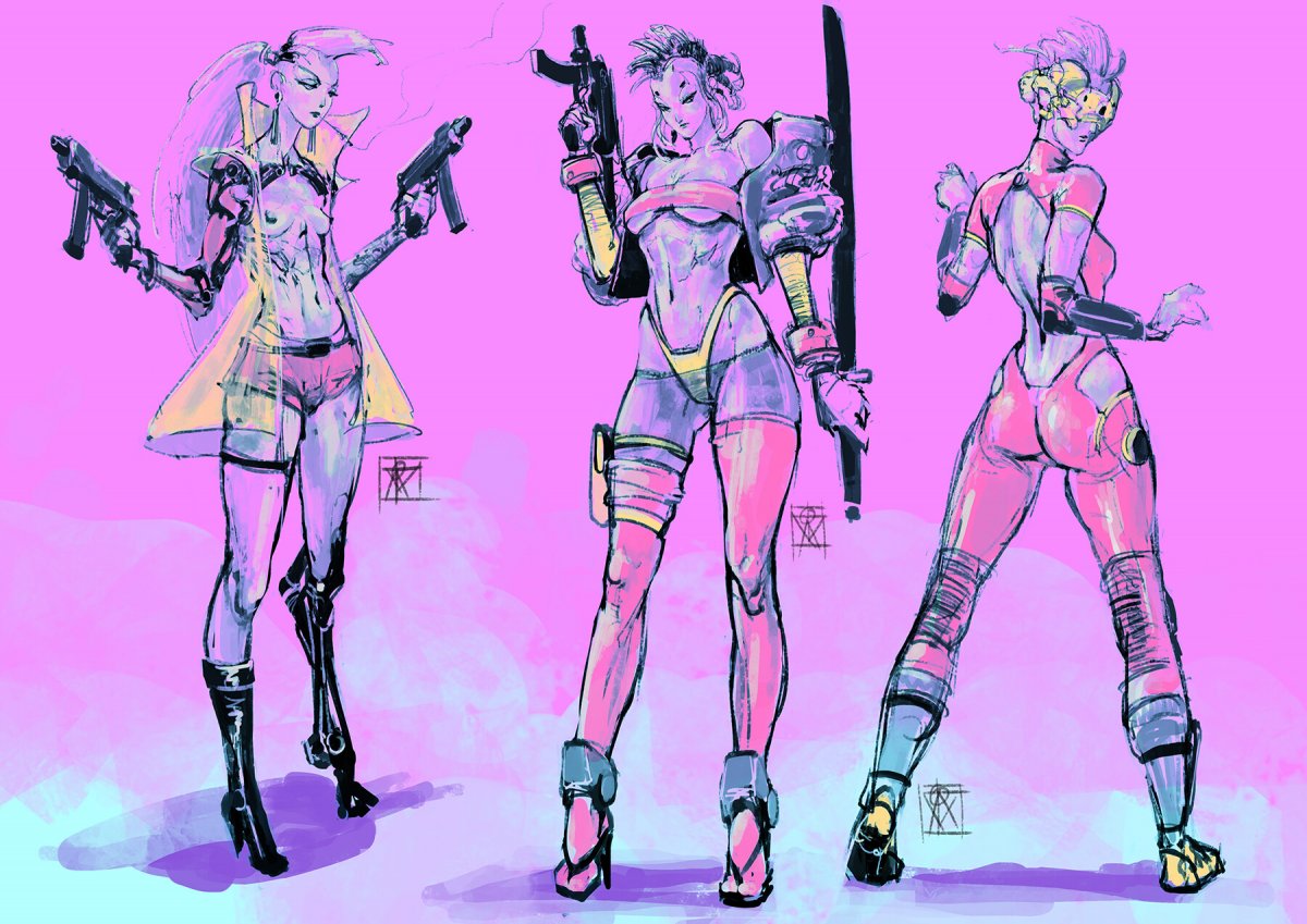 Cyberpunk 2077 стена