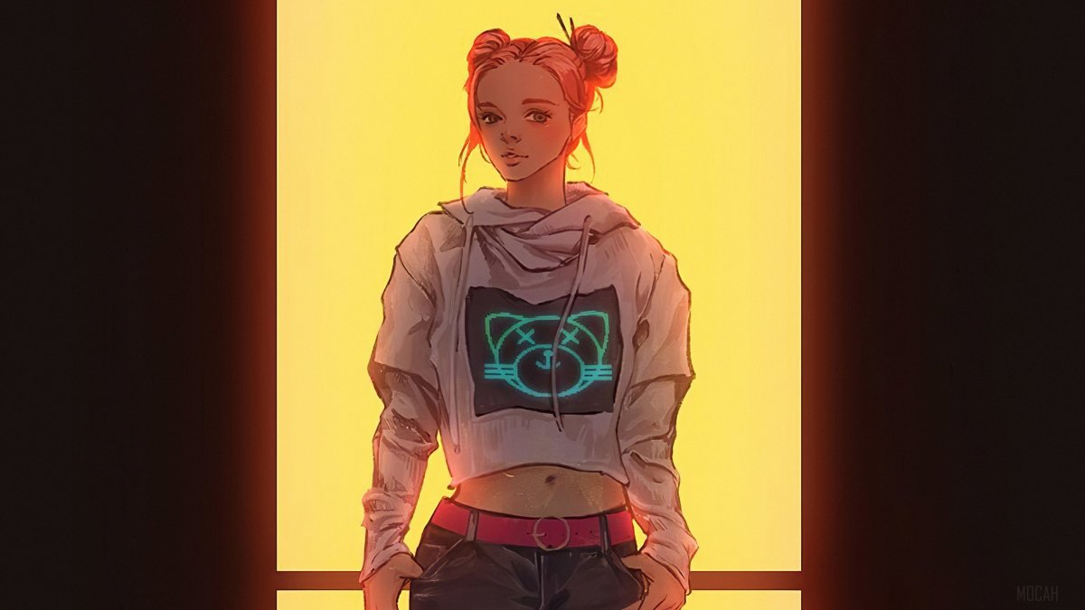 Cyberpunk барышня Sci-Fi