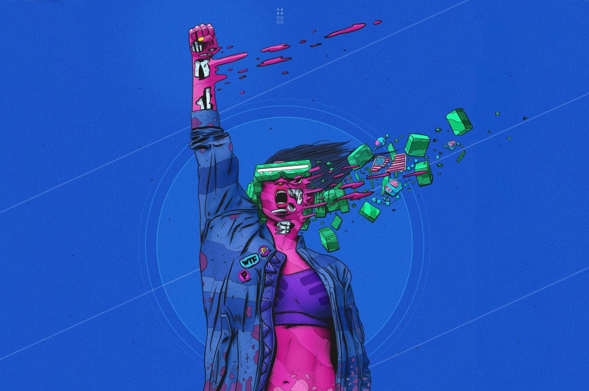 Киберпанк арт