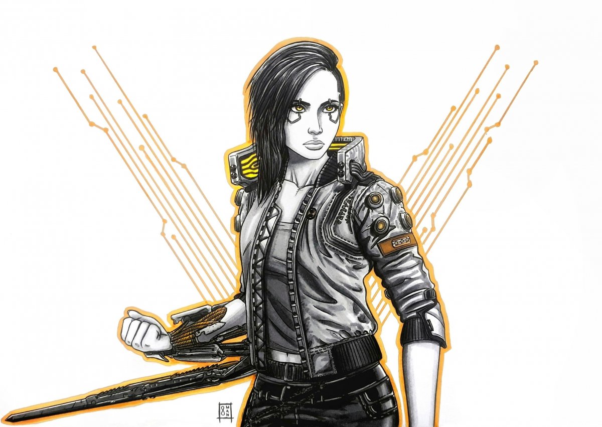 Люси киберпанк обои