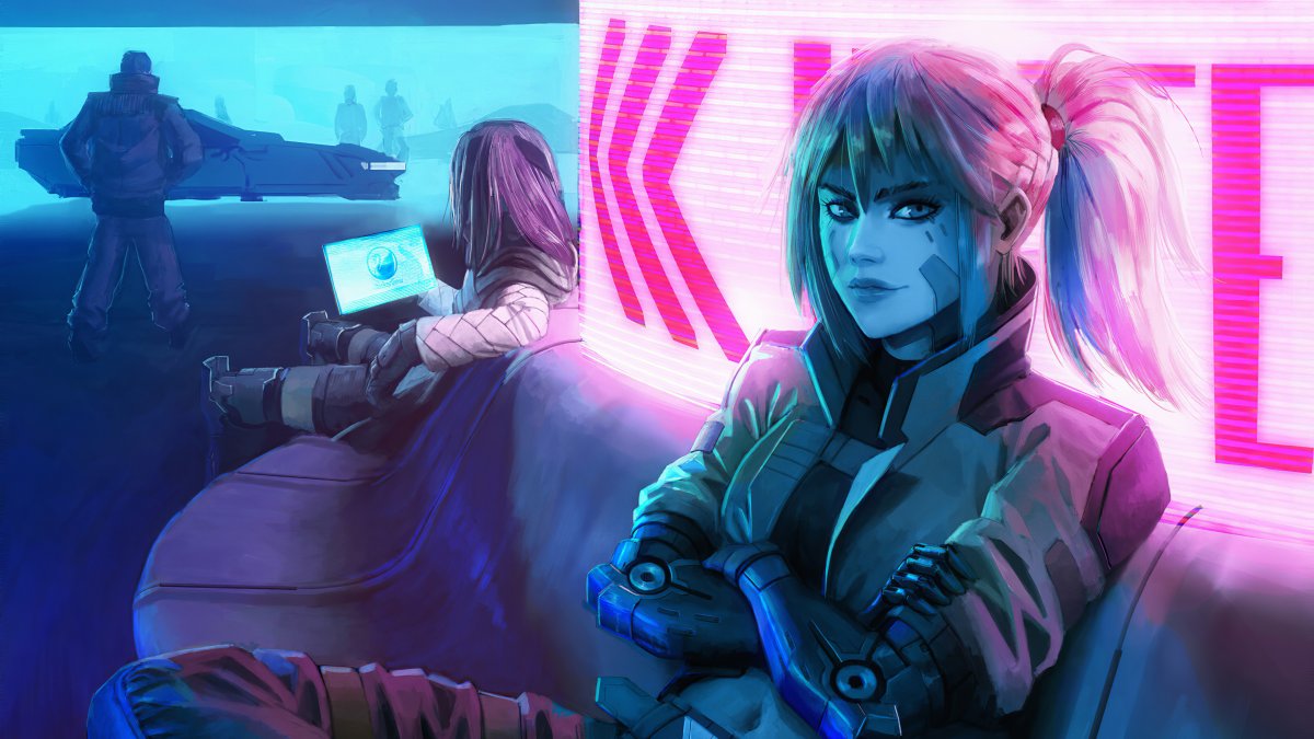 Cyberpunk Art 4к