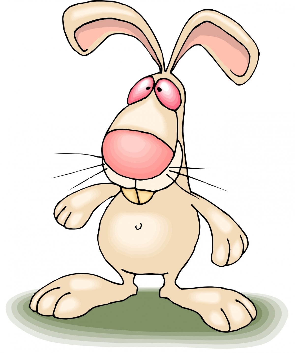 Смешной заяц рисунок