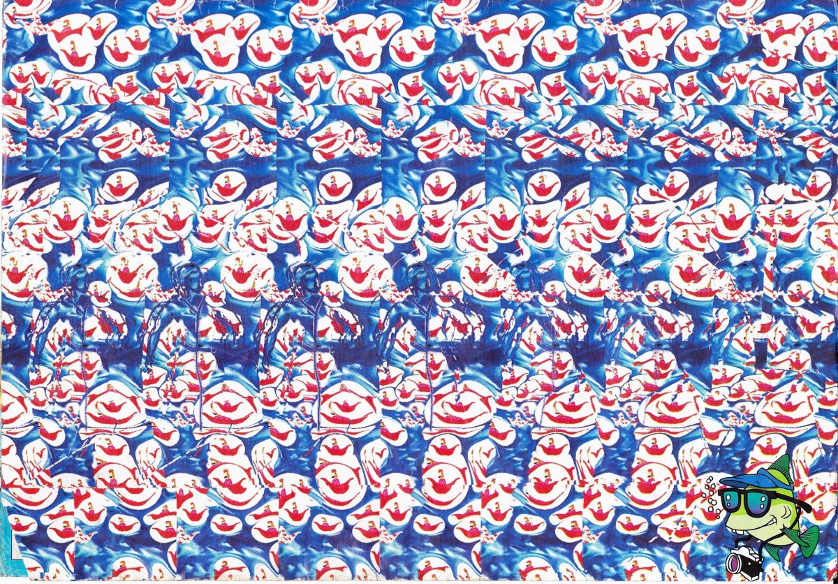 Оптические иллюзии для глаз стереограммы