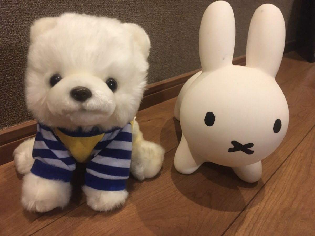 Плюшевая собака живая