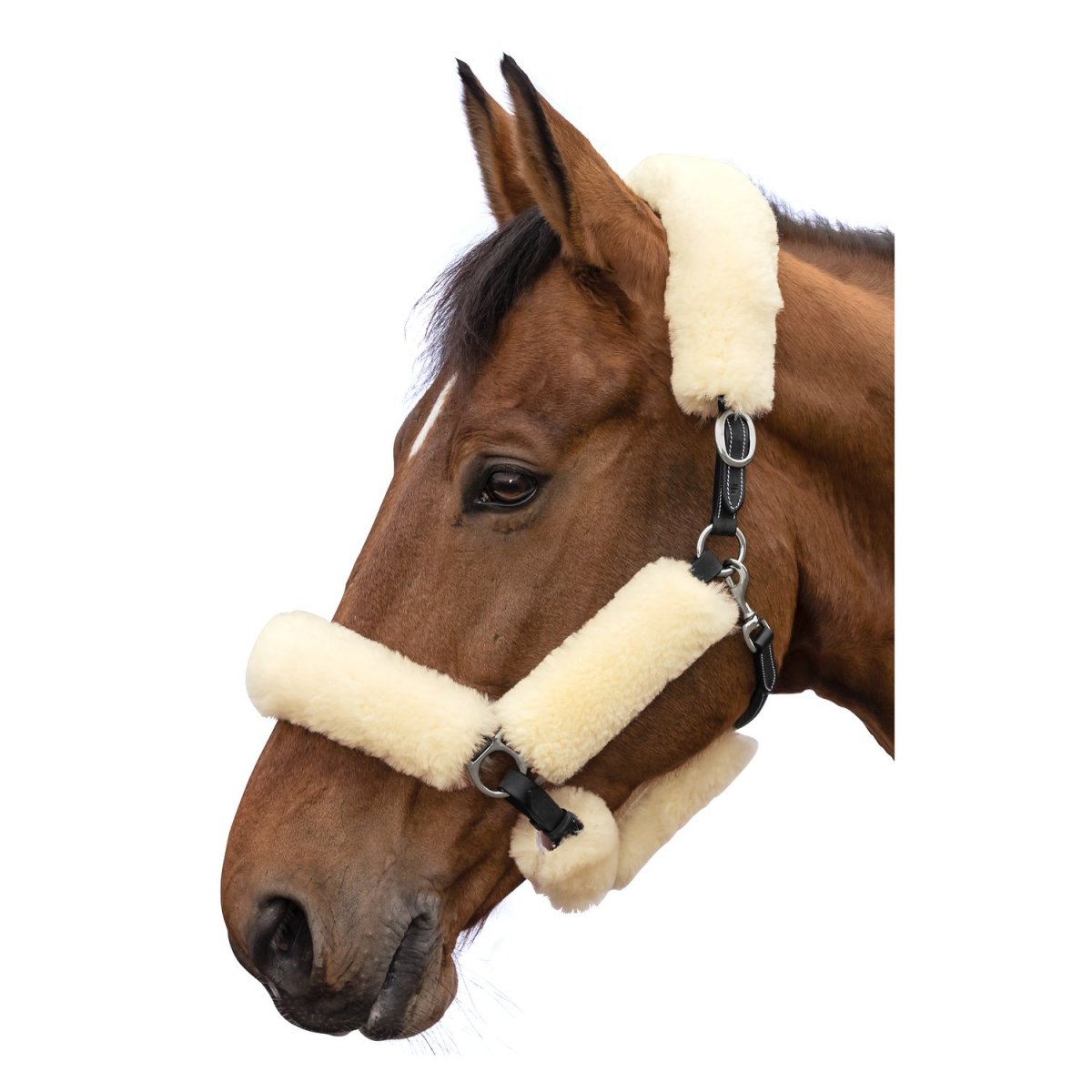 Недоуздок для лошади с мехом