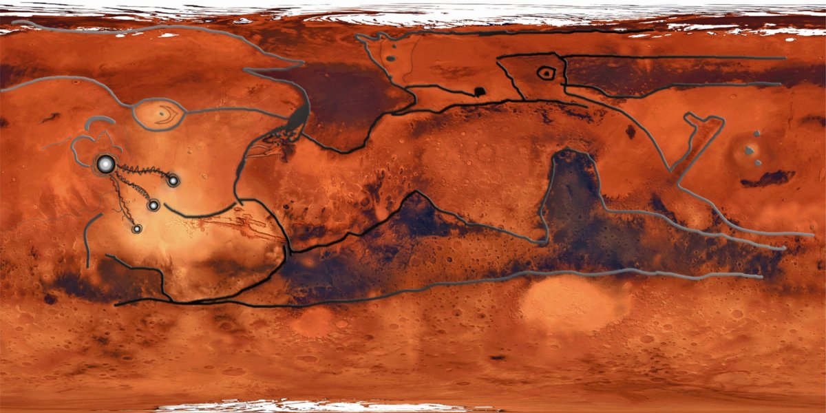 Марс рисунок реалистичный