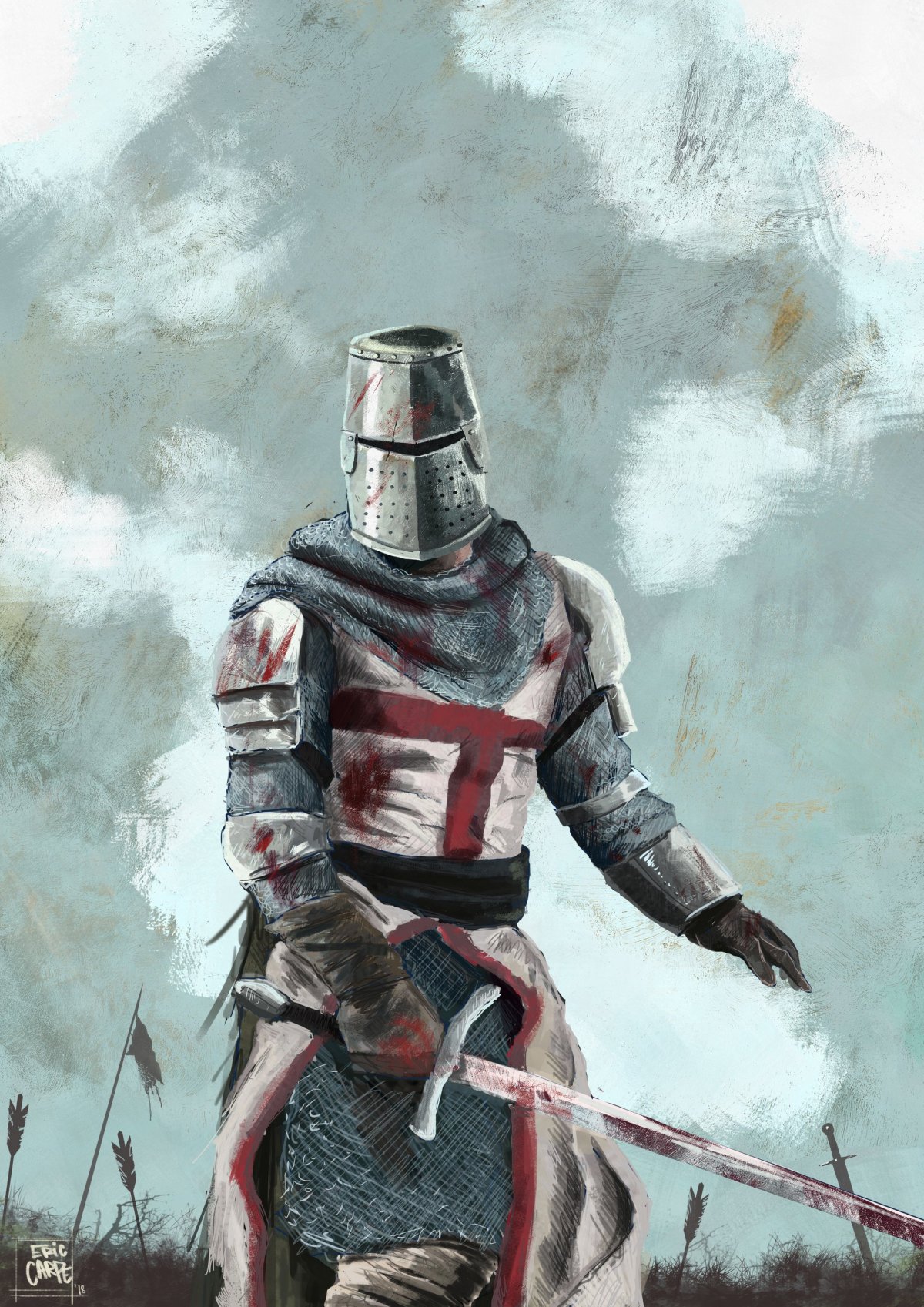 Рыцарь Крестоносец Deus Vult