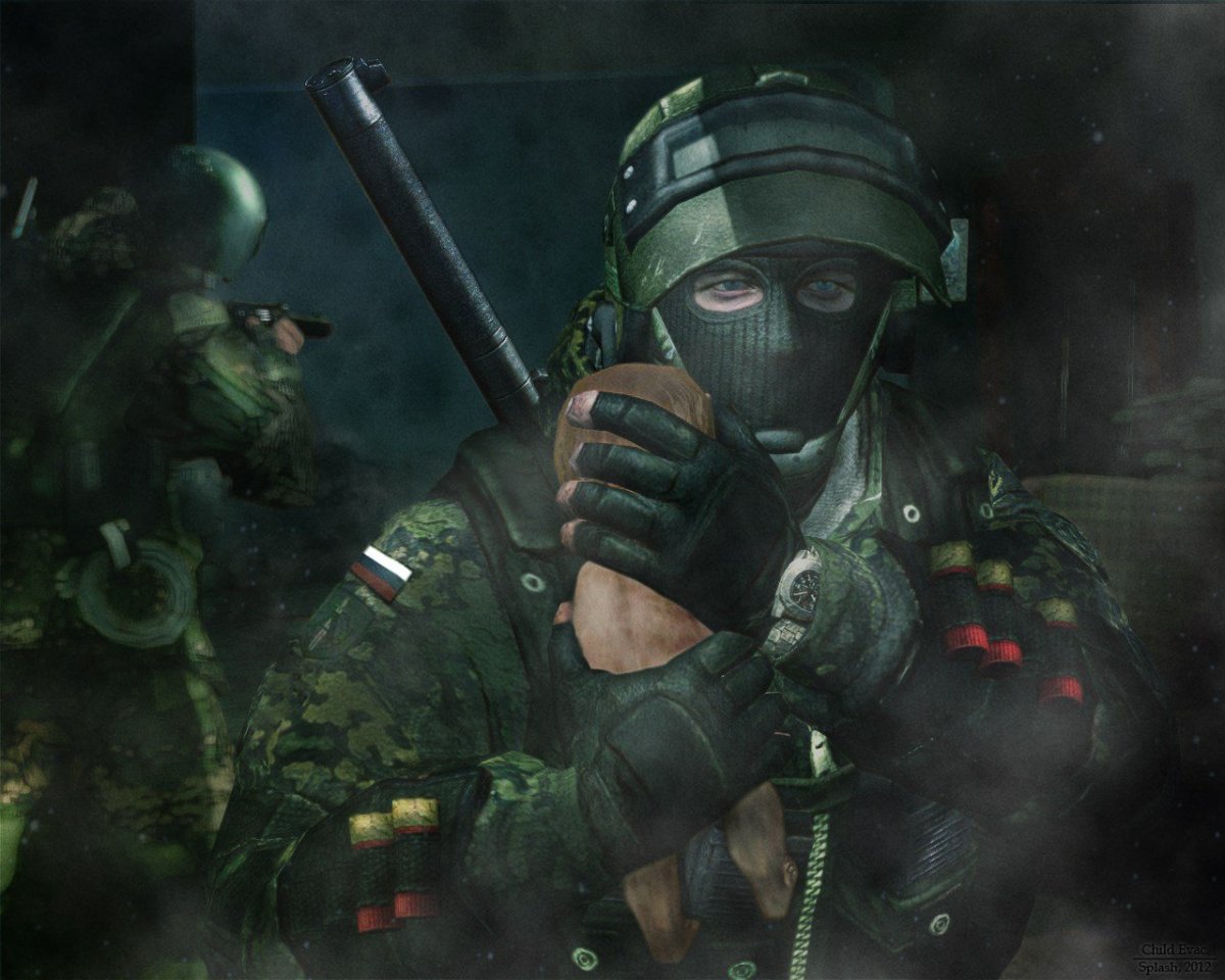 Крутой солдат арт