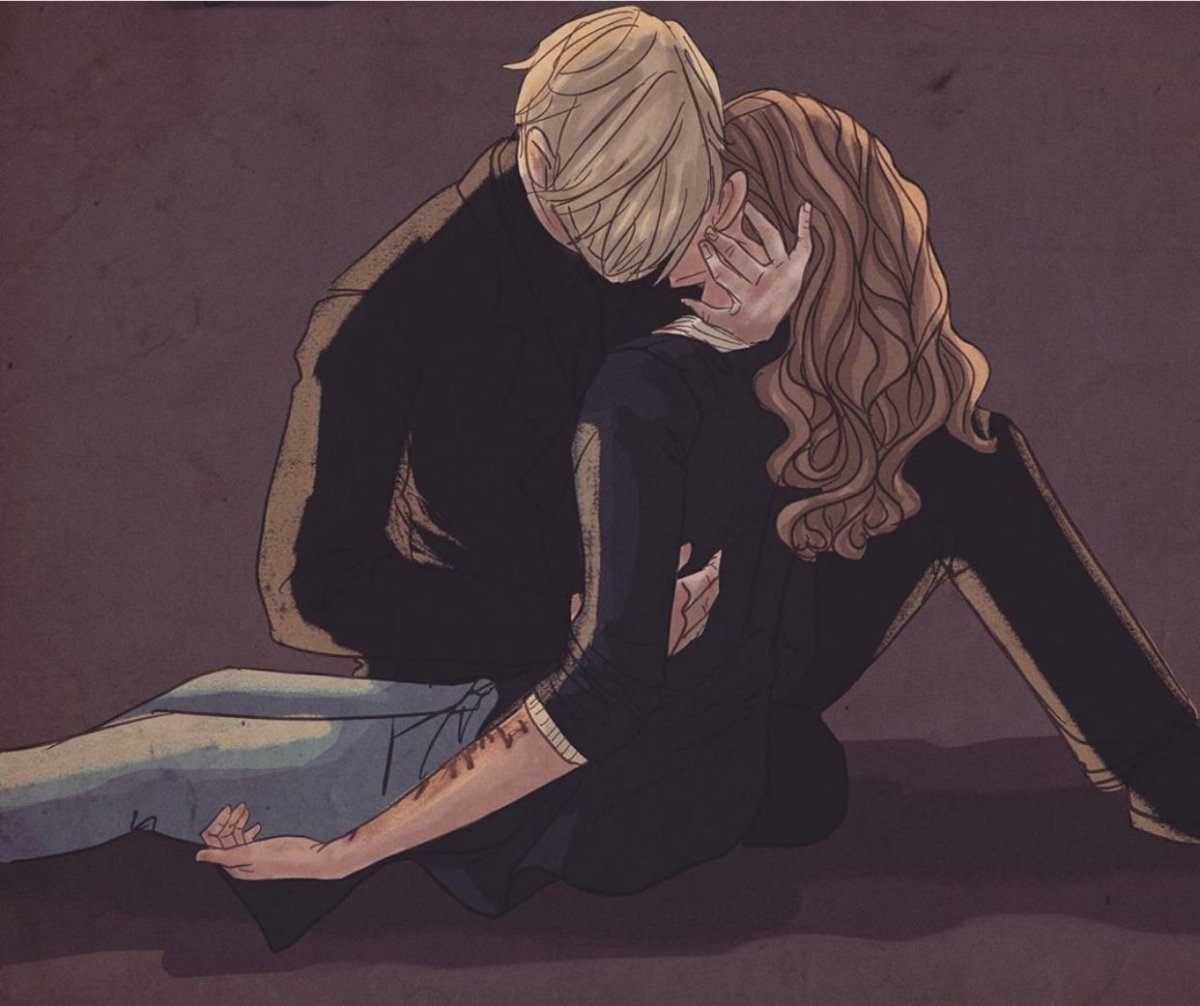 Гарри Малфой и Гермиона аниме