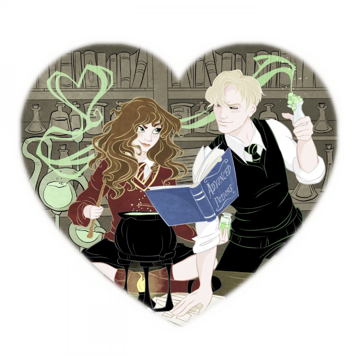 Драко Малфой арт 18 драмиона