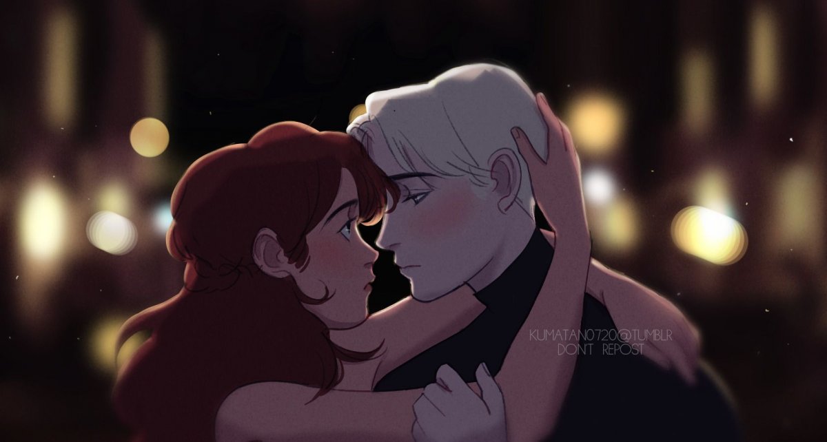 Драко Малфой и Гермиона арт