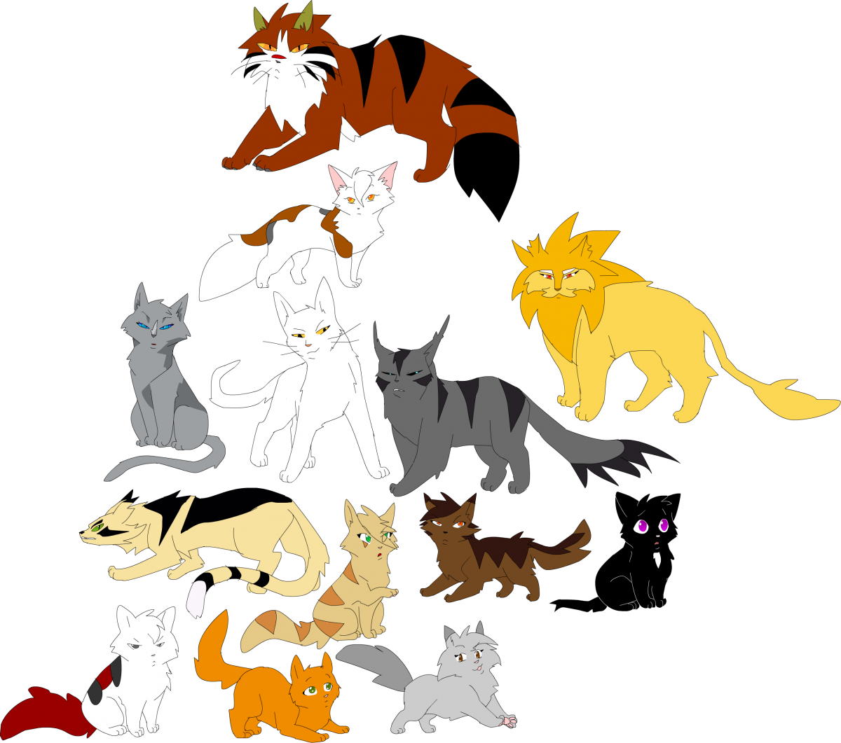 Коты Воители грозовое племя Долгохвост