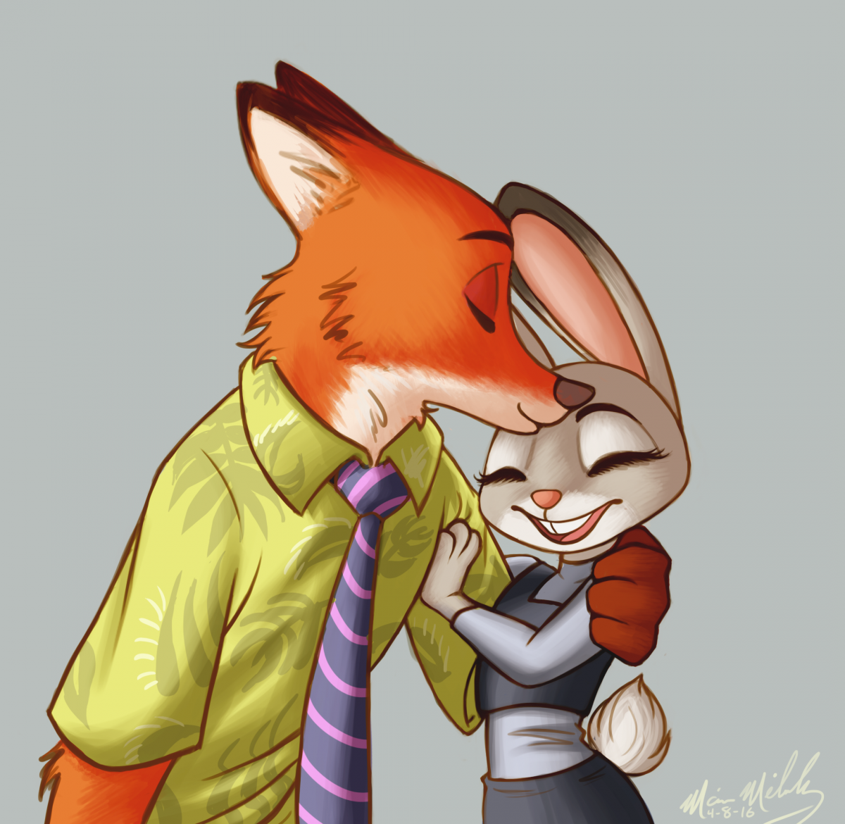 Кролик Джуди и лиса ник