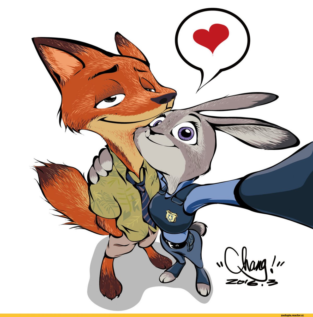 Джуди Хопс и Лис любовь