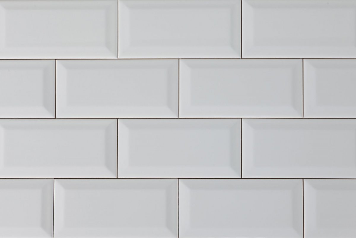 Плитка белая 10х20 без фаски