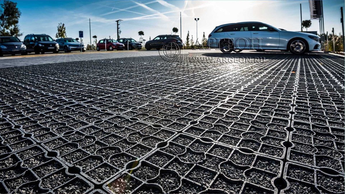 Экопарковка газонная решетка