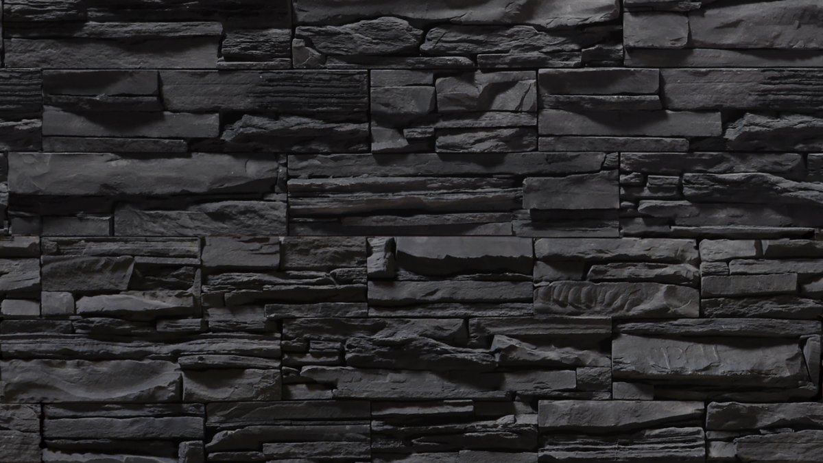 Сланец черный для цоколя 400х200