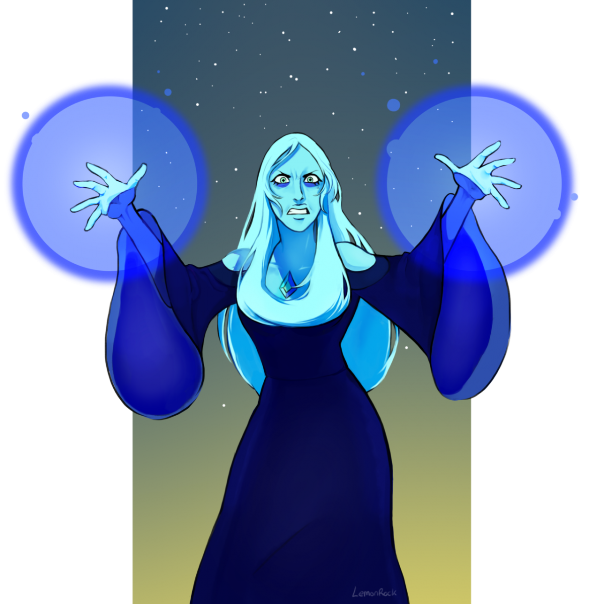 Голубой Алмаз арт Стивен Юниверс