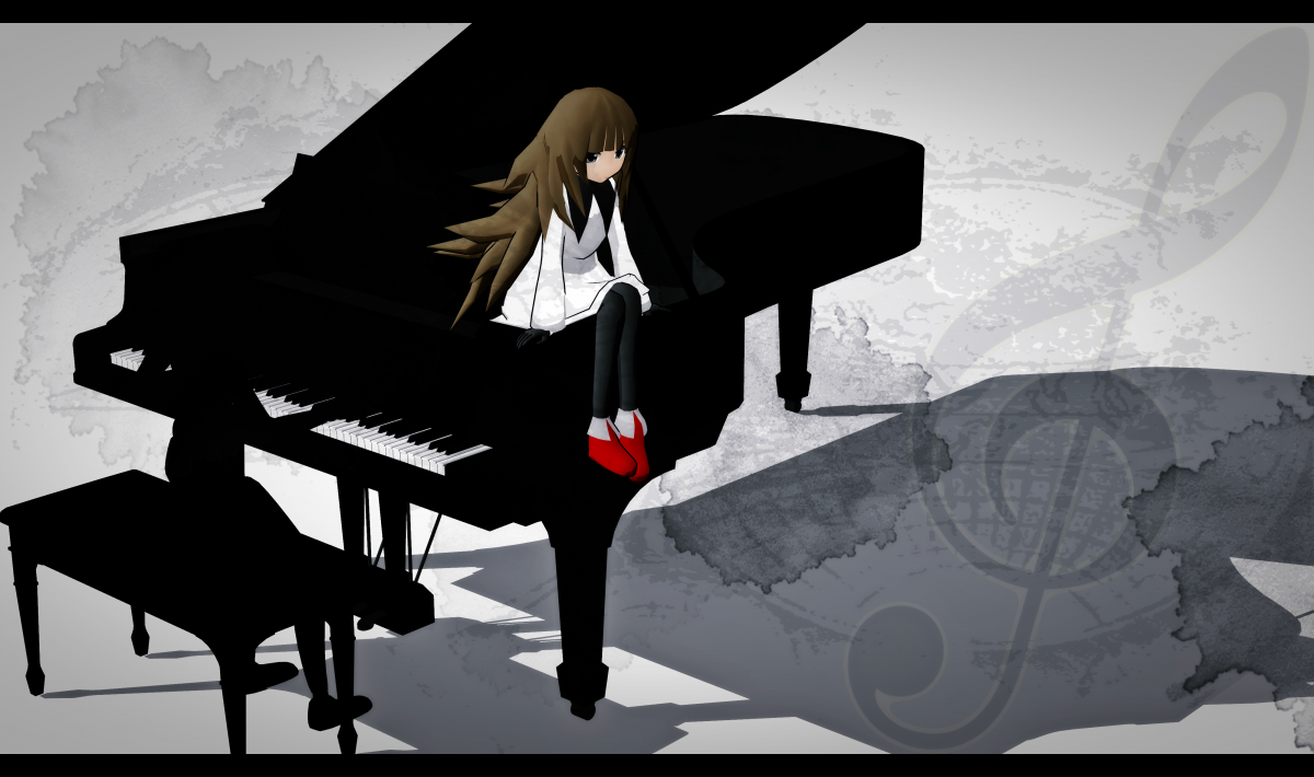 Рояль с цветами