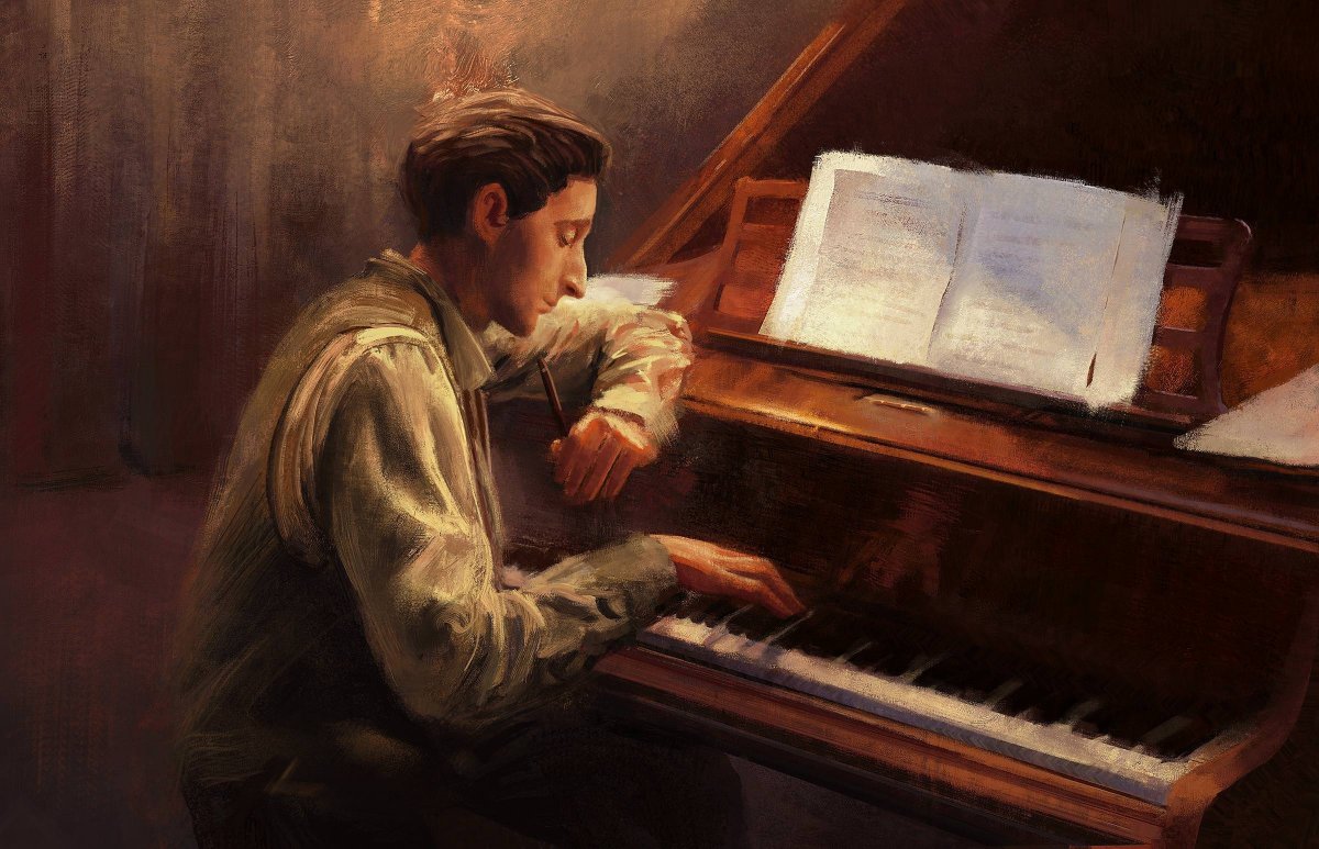 Пианино в цветах