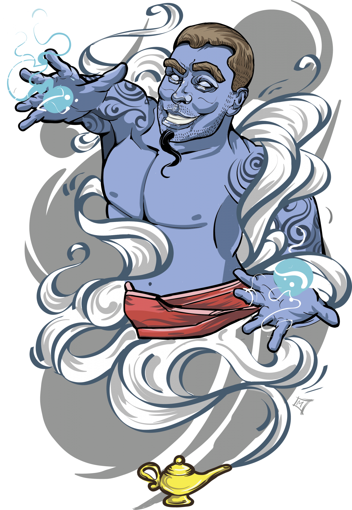 Злой джин арт