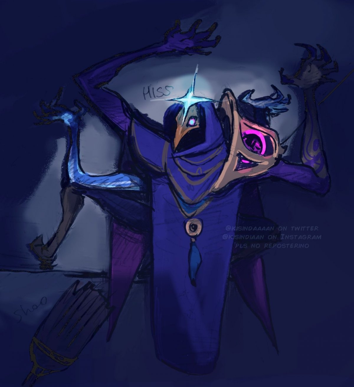 Тёмный космический Джин лига легенд