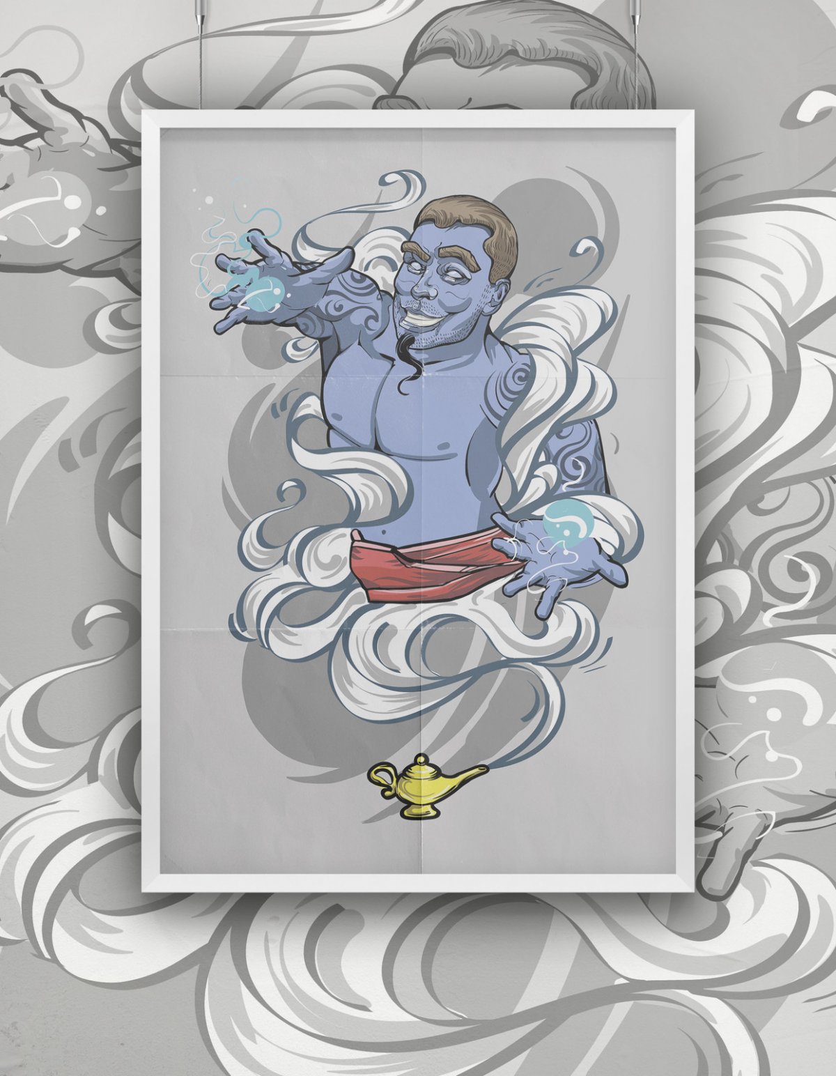 Восточный Джин иллюстрации