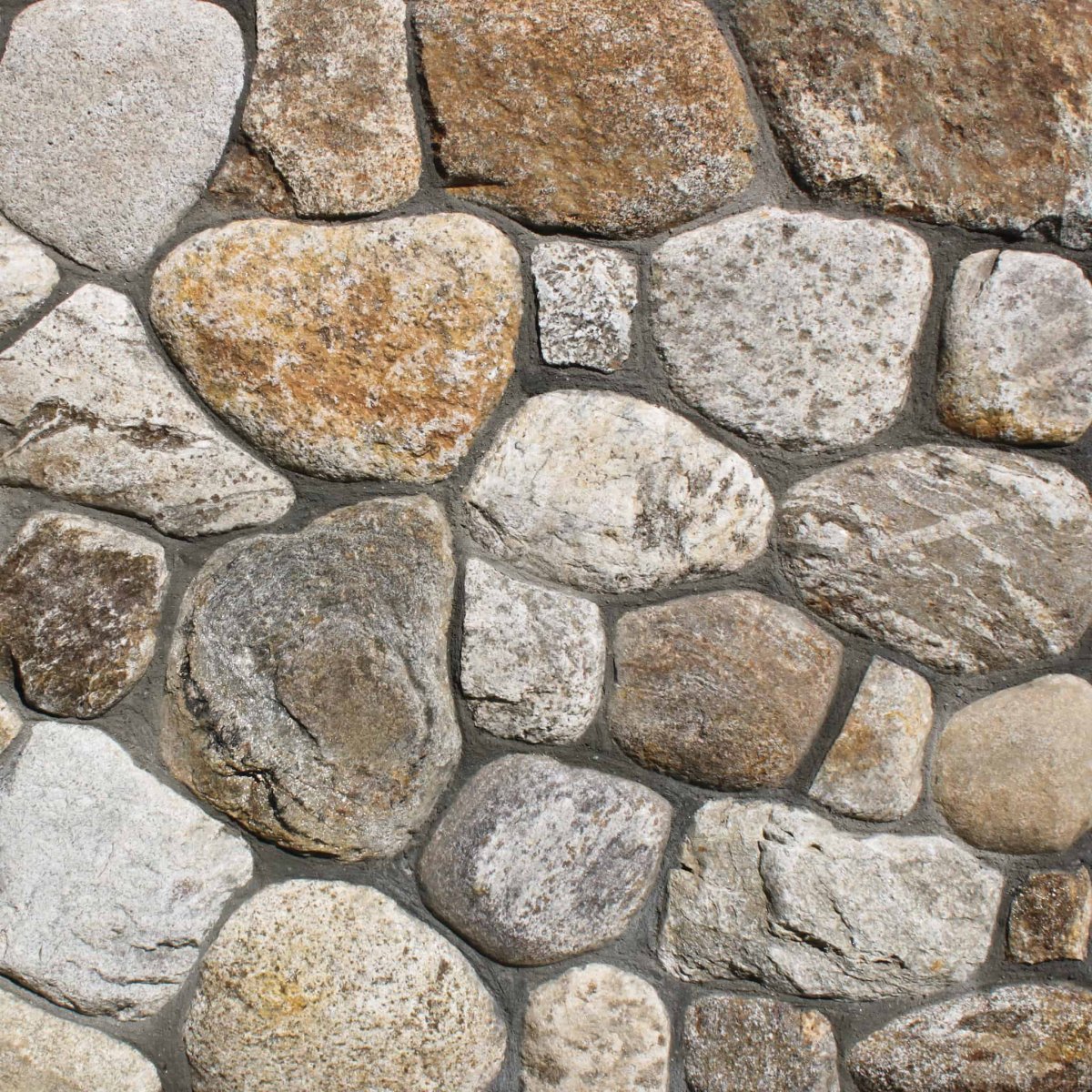 Каменная стена Речной камень