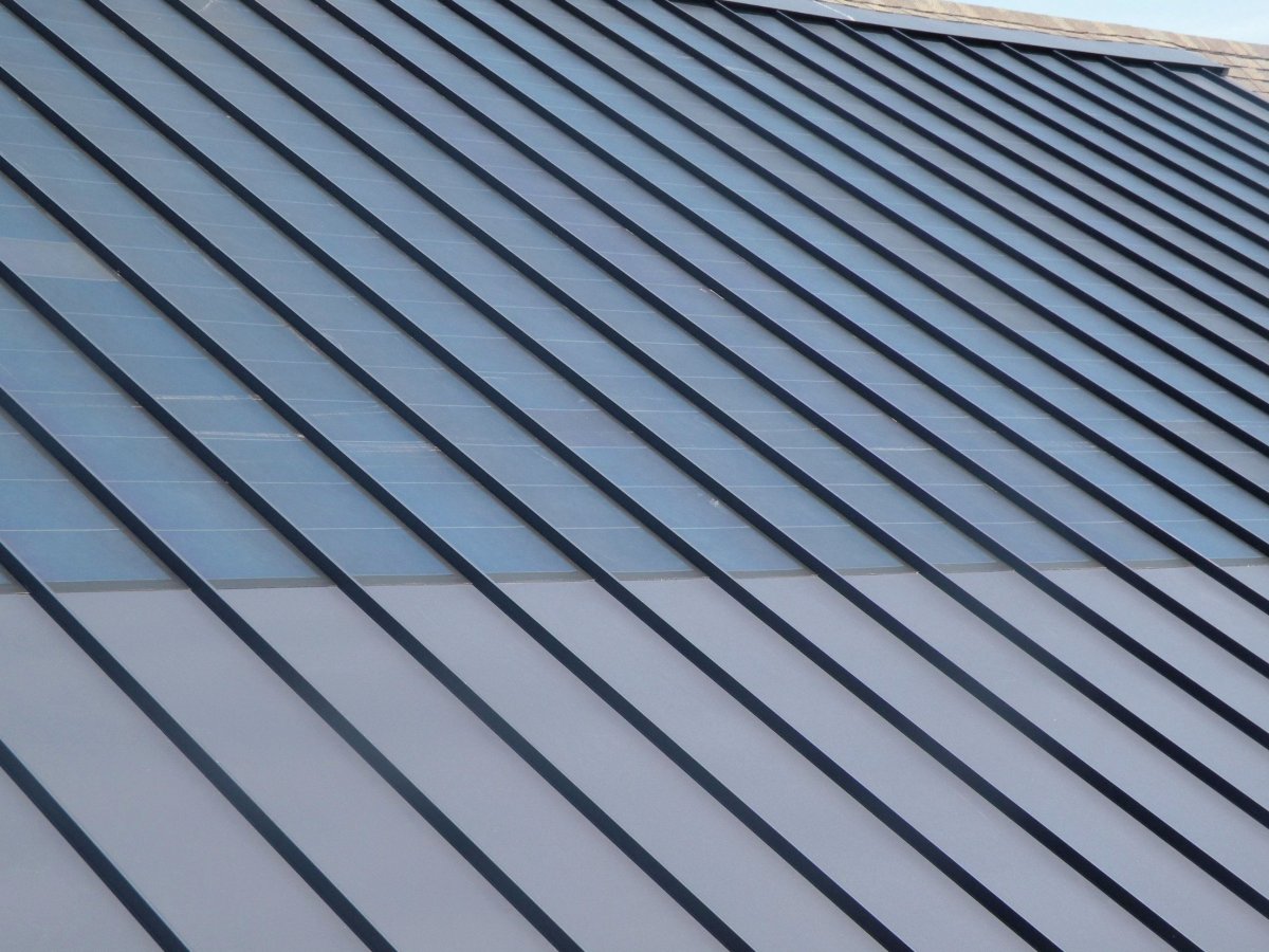 Текстура фальцевой кровли бесшовная