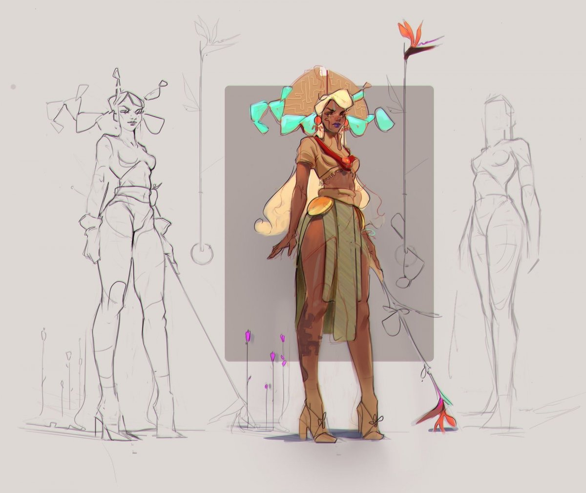 Концепты игровых персонажей